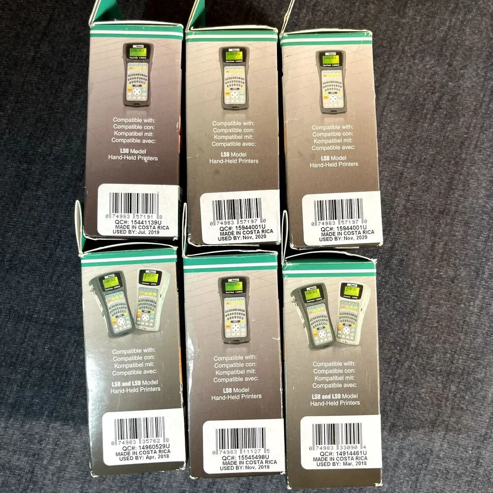 Panduit P1 Label Cassette Lot of 6 Self Laminating Continuous Tape Marker Plat